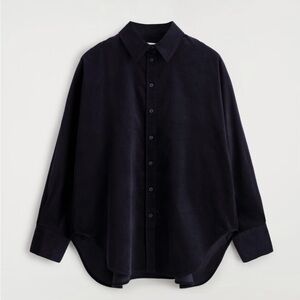 COS Black Corduroy Shirt